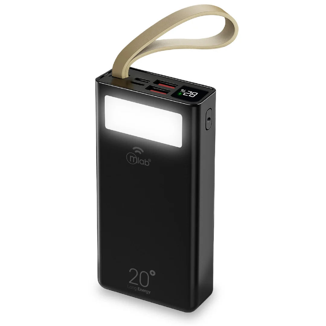 Cargador Power Bank Microlab Long Energy Usb/usb-c 9662