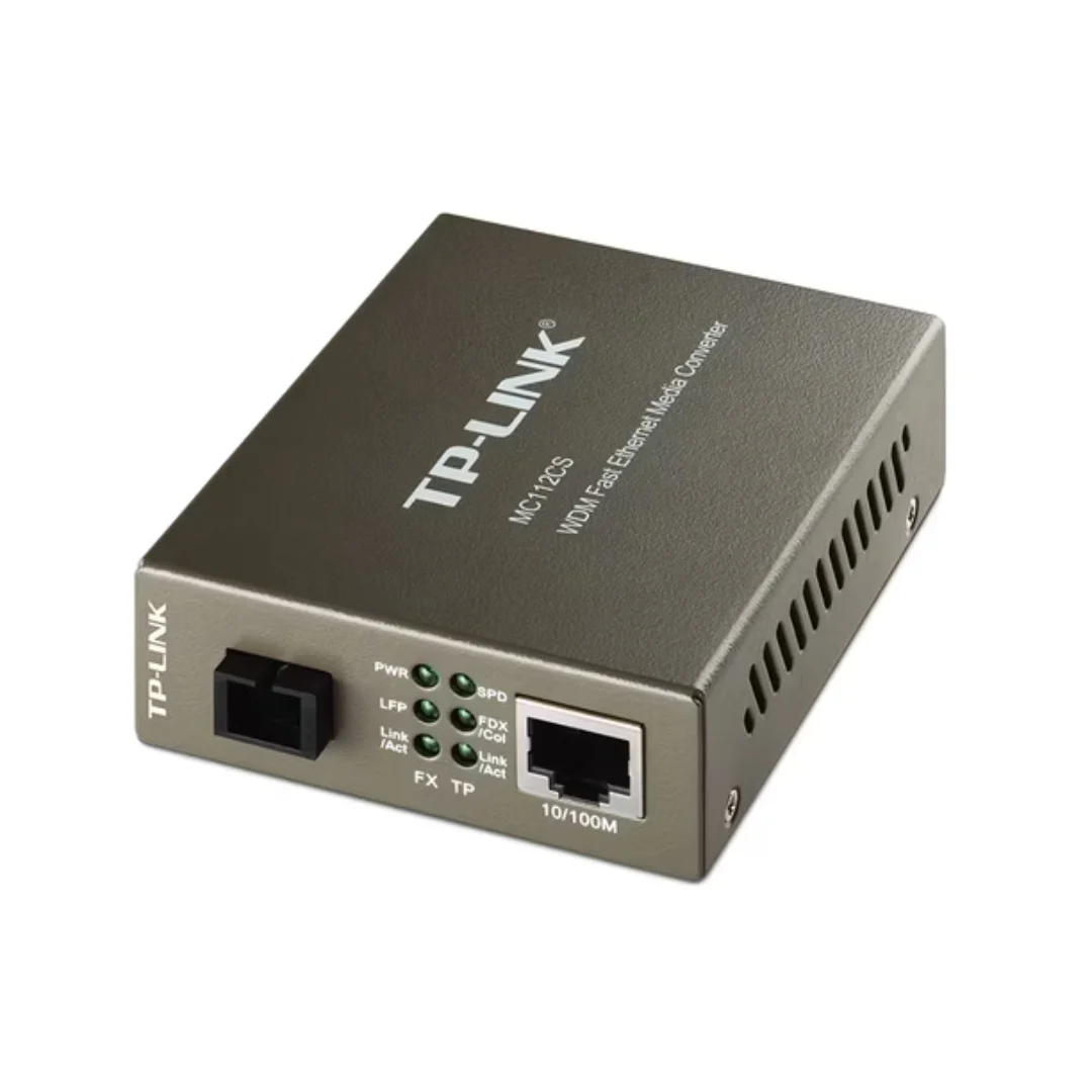 Convertidor de Medios Fibra a RJ45 LAN Ethernet MC112CS