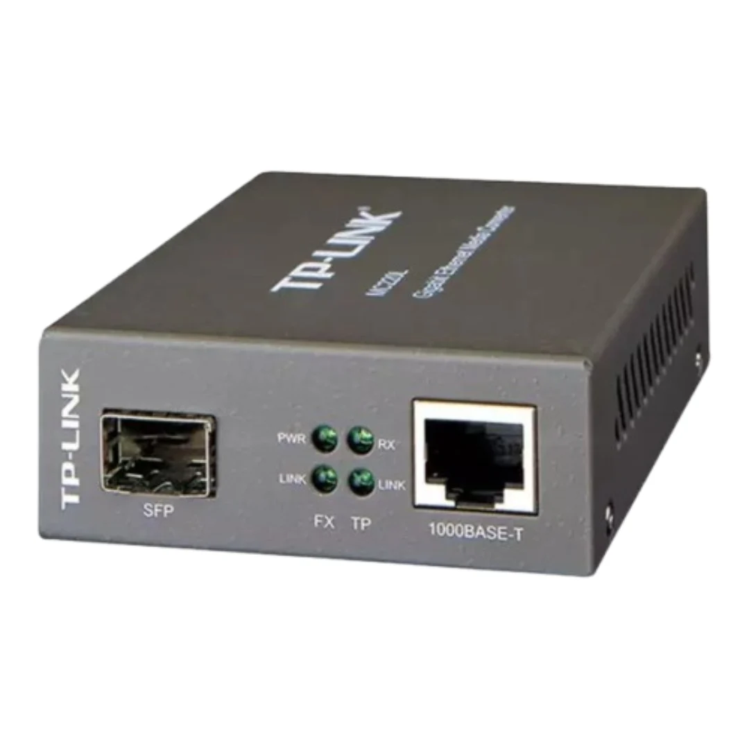 Convertidor Multimedia Tp-link Sfp Gigabit | Mc220l Negro