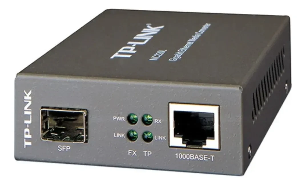 Convertidor Multimedia Tp-link Sfp Gigabit | Mc220l Negro
