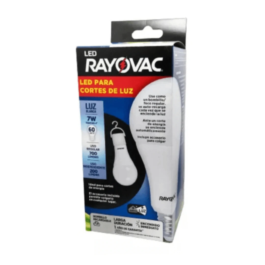 AMPOLLETA LED RAYOVAC ROVVLEB18 LUZ FRIA 7W 220V