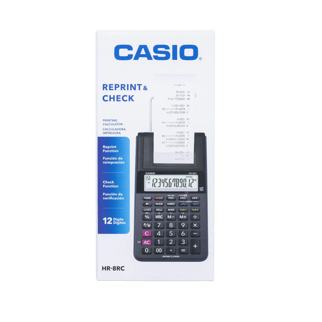 Calculadora Impresora Casio Hr-8rc. increible