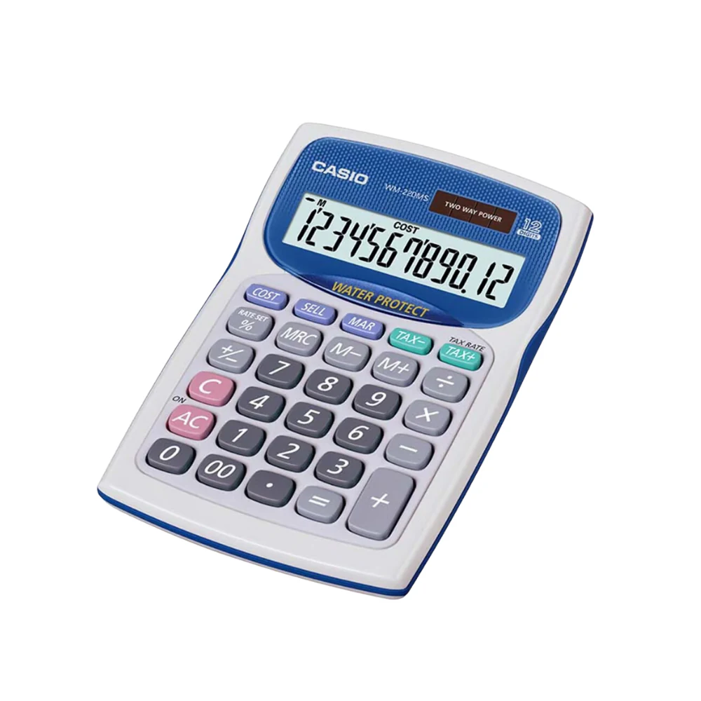 Calculadora De Sobremesa Casio Wm-220ms. INCREIBLE