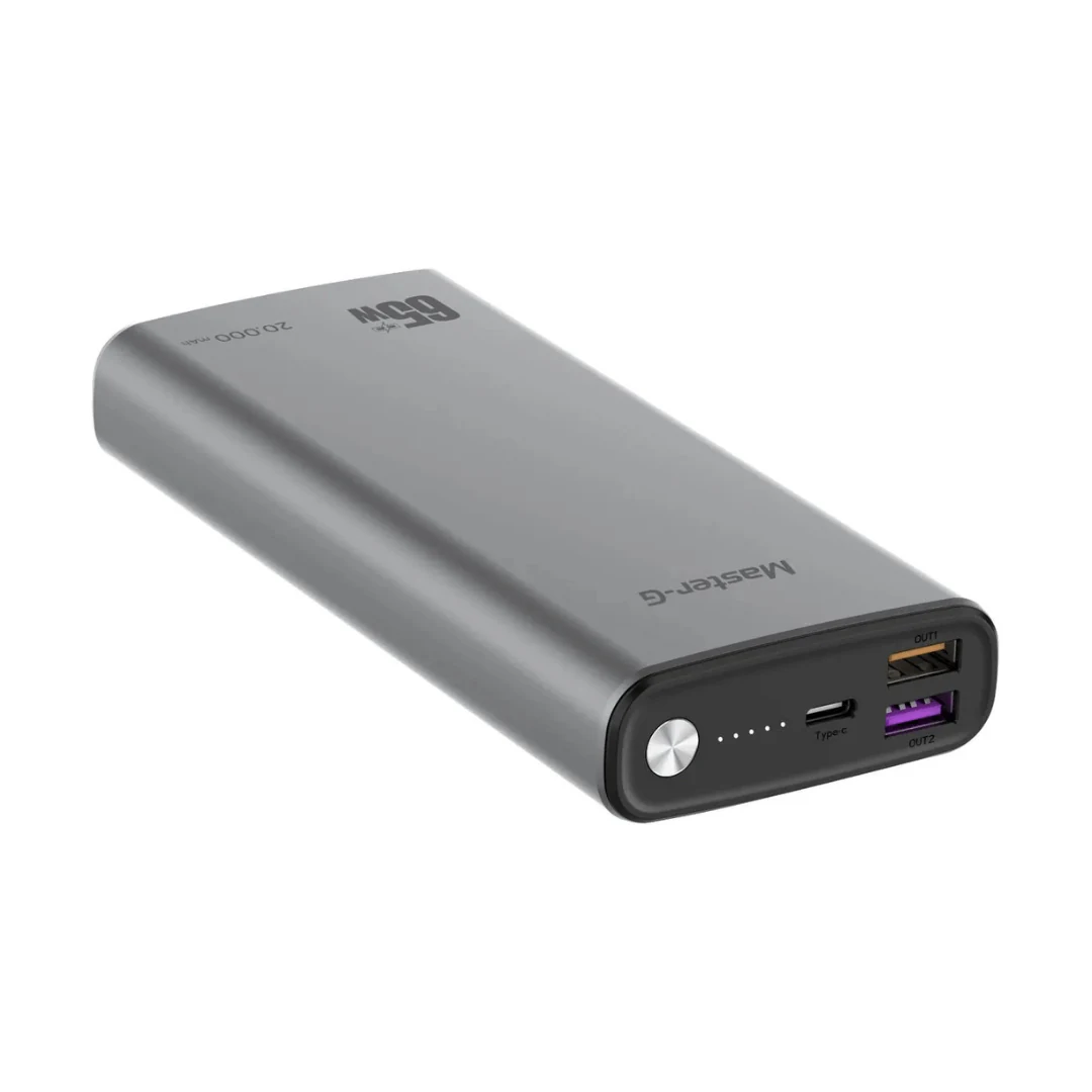 CARGADOR PORTATIL MASTER-G 2000MAH PD 65W QUICK CHARGE UCP20PD65