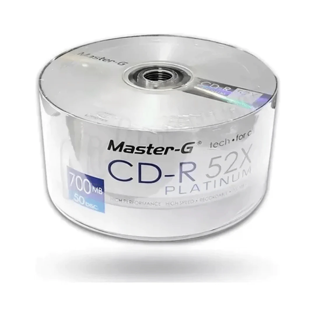 Disco Virgen Cd-r Master-g De 52x Por 50 Unidades