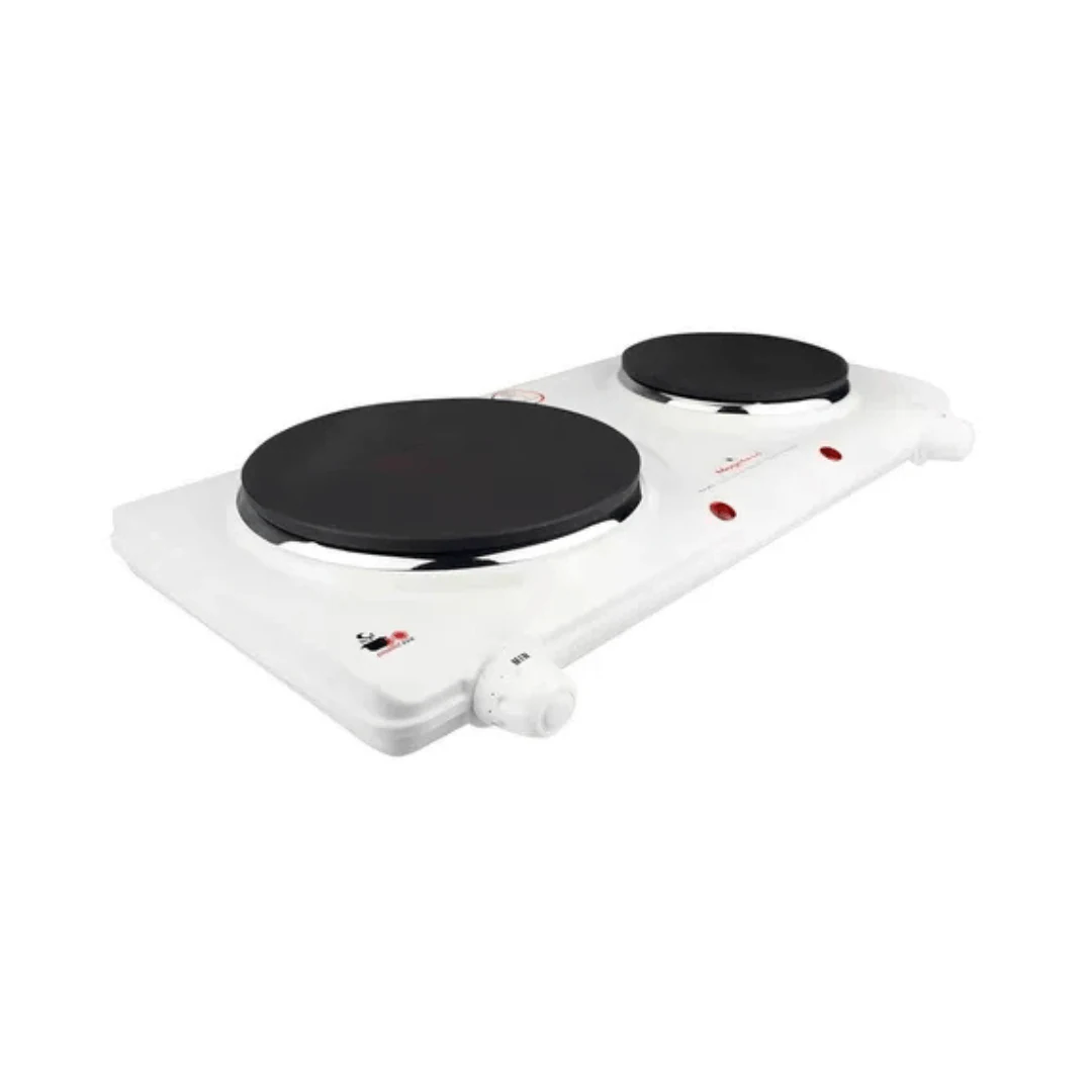 Encimera Con Alimentación Eléctrica - Magefesa Dinamic Duo Mgf 220v Color Blanco - 2 Hornallas. increible