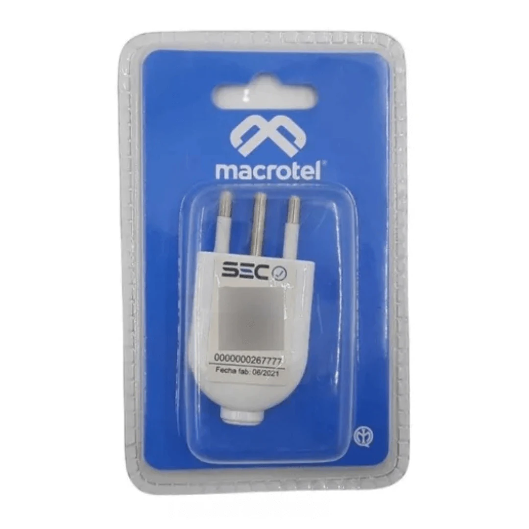 Enchufe Volante Macho Macrotel. increible