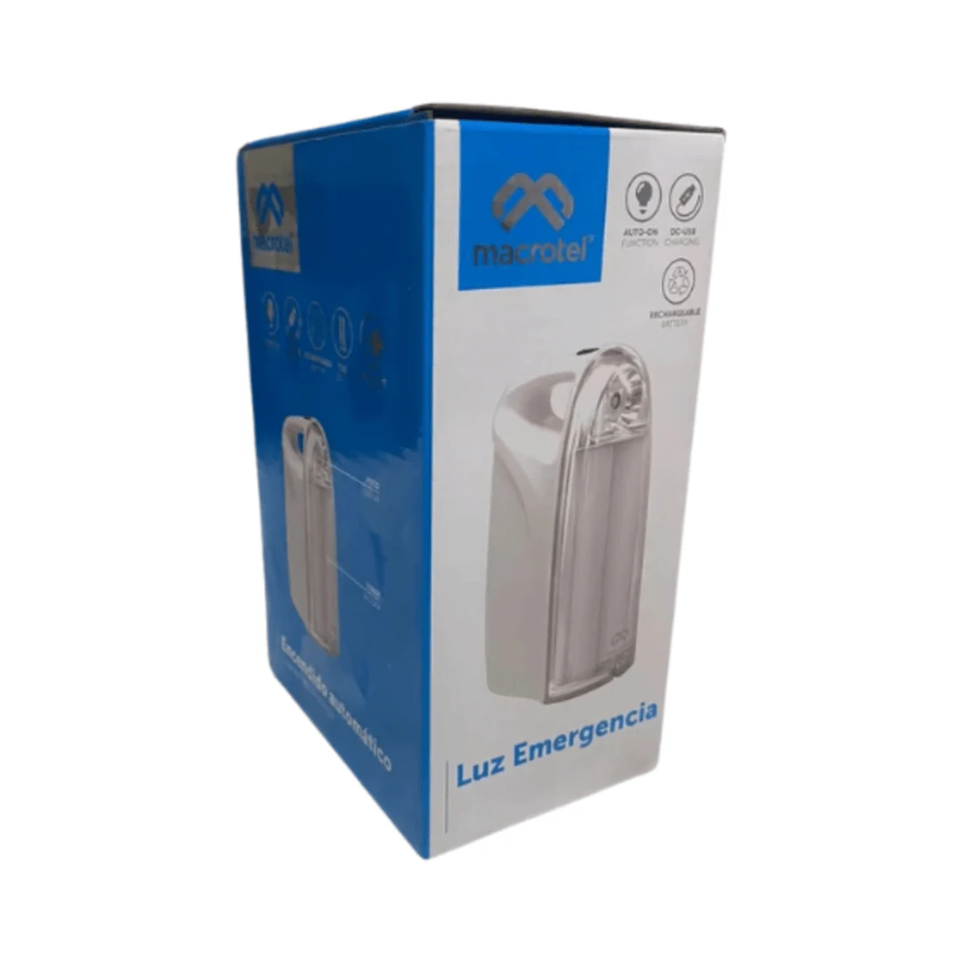 Lampara Led Portable De Emergencia 1 W Macrotel Color Blanco. increible