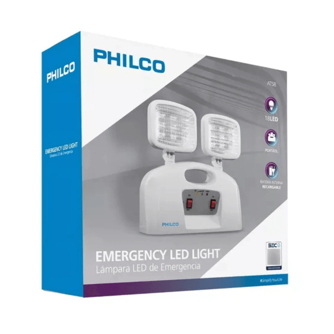 1 Lámpara De Emergencia LED Philco: Increíble Iluminación