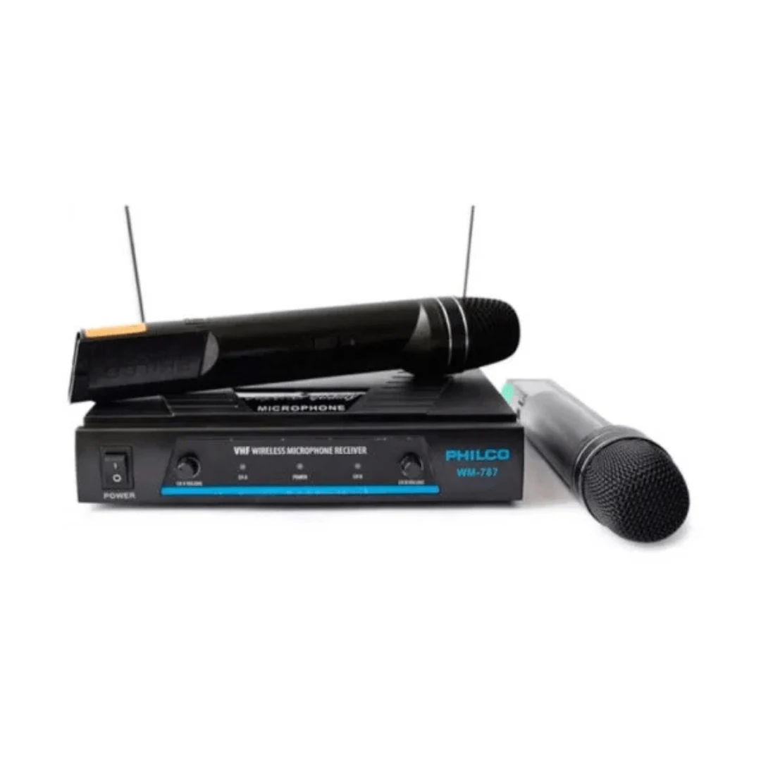 Kit De Microfonos Philco Wm570 Vhf Fm Inalambricos. increible