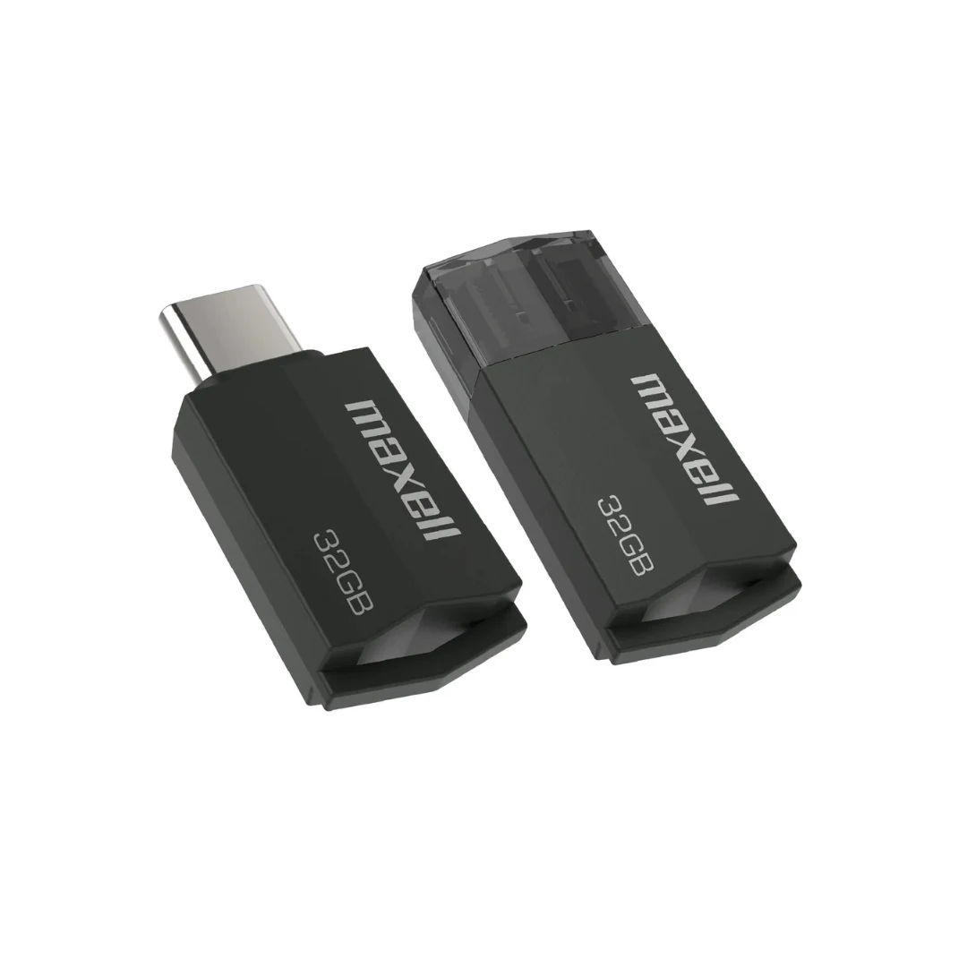 Pendrive Maxell Usbtc Tipo C 32gb 3.2 Negro