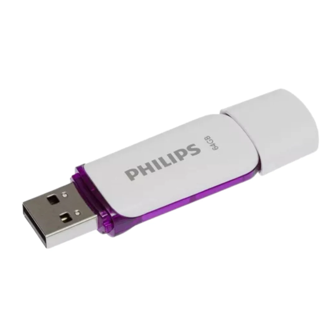Pendrive Usb Philips Snow 64gb 2.0 Color Blanco