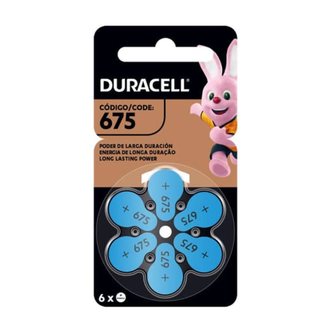 Duracell Pila 675 Botón Audífono 6 Unidades Blíster. INCREIBLE