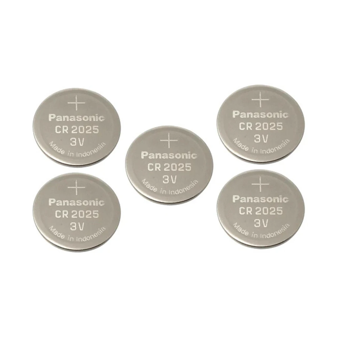 Pack 5 Pilas Cr2025 Panasonic - Batería Litio.