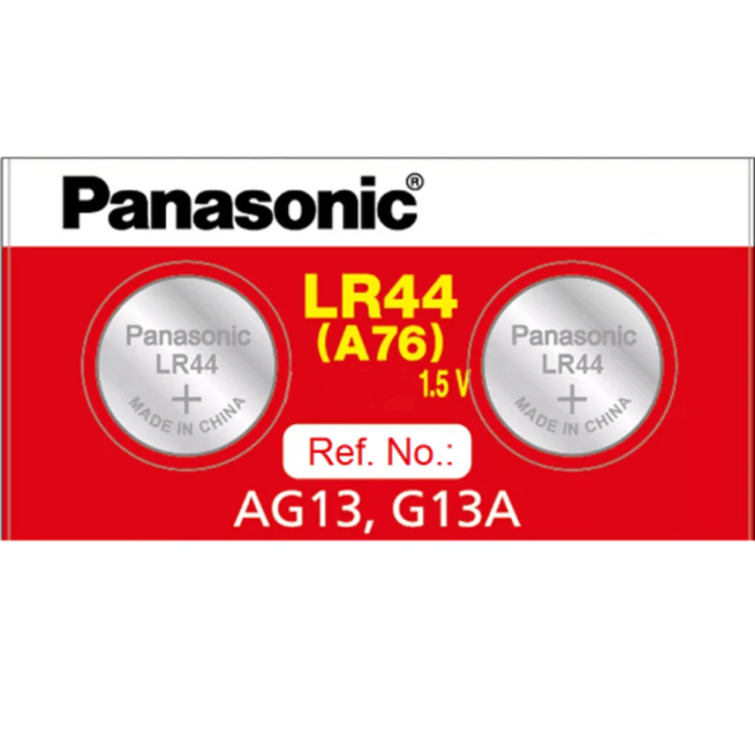 Pilas Lr44 /a76/g13a Alcalinas Panasonic Tipo Boton 10u 1.5v. increible