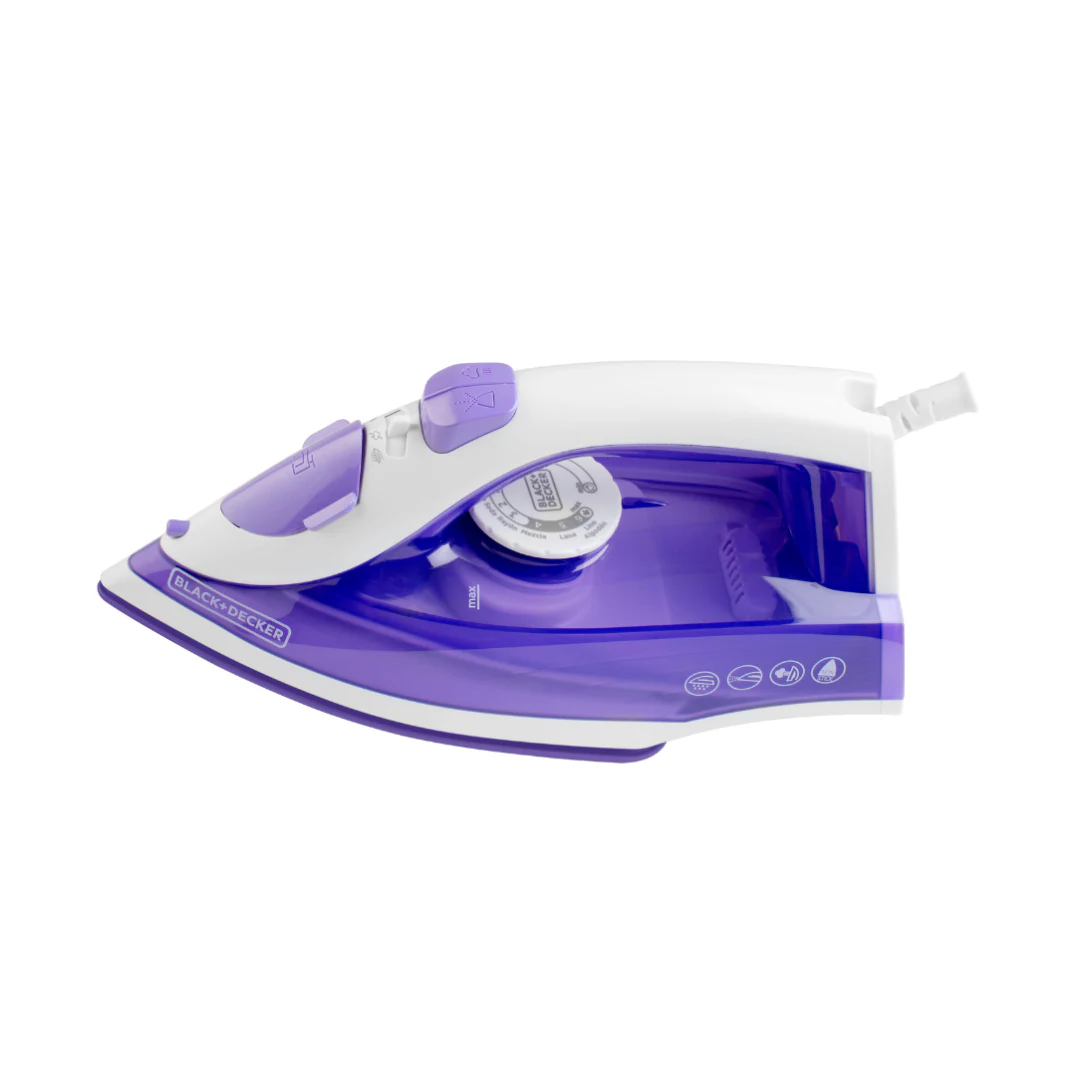 Plancha A Vapor Black+decker Con Suela Antiadherente/irbd204