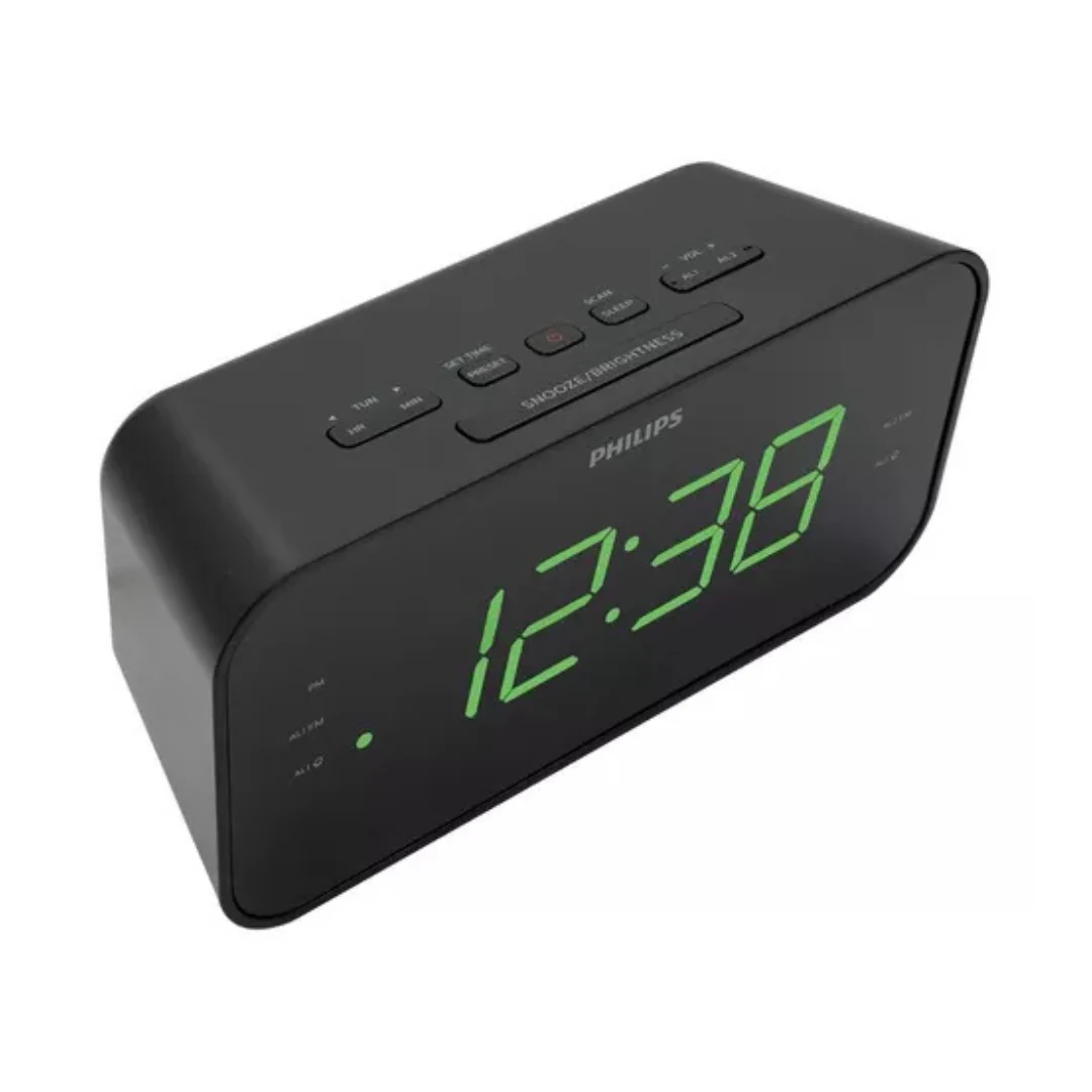 RADIO RELOJ PHILIPS TAR3306 NEGRO 3000 SERIES ELECTROM. INCREIBLE