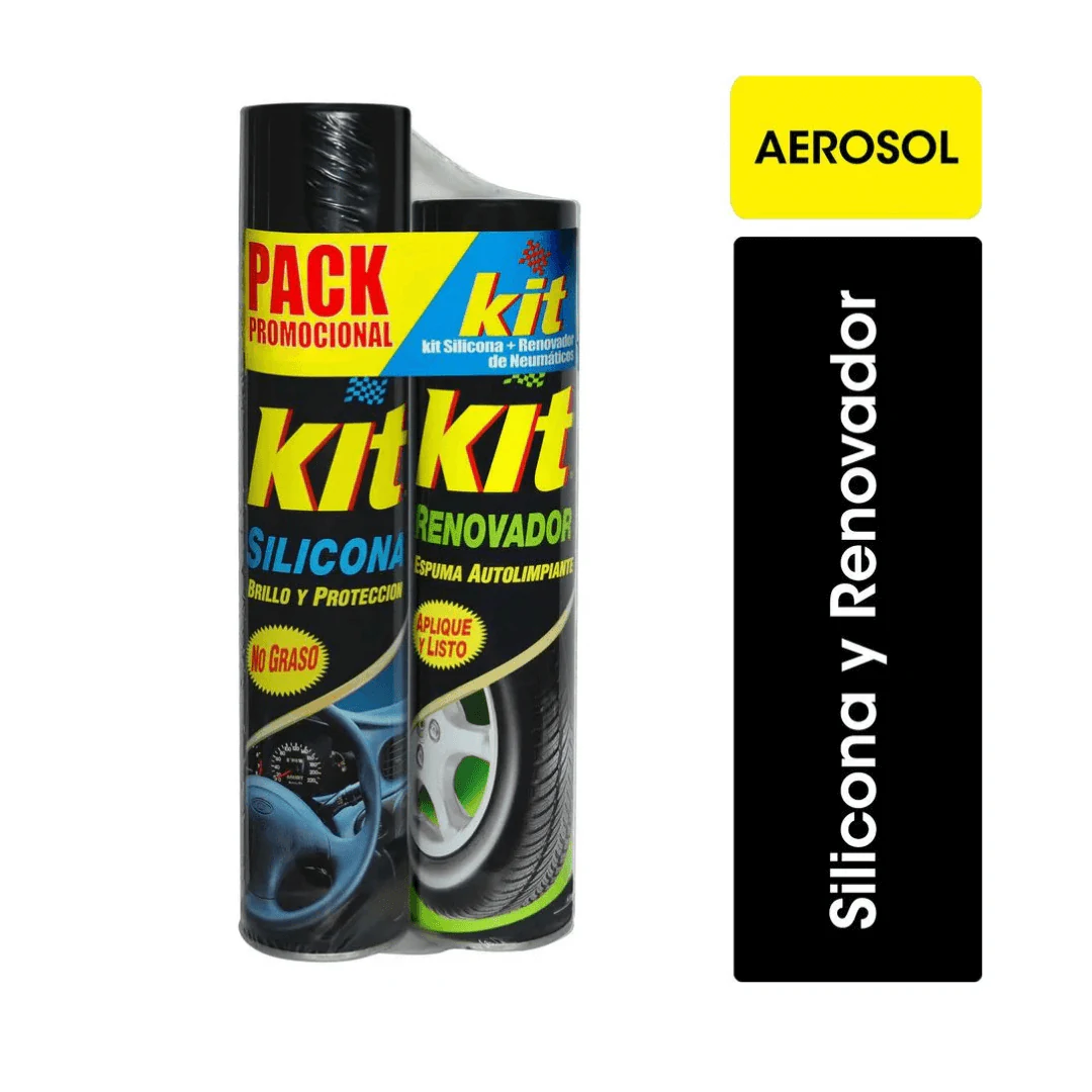 Pack Kit: Silicona 420 Cc + Renovador De Gomas 360 Cc. INCREIBLE
