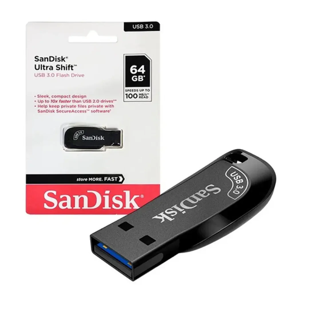 PENDRIVE SANDISK ULTRA SHIFT 64GB USB 3.2