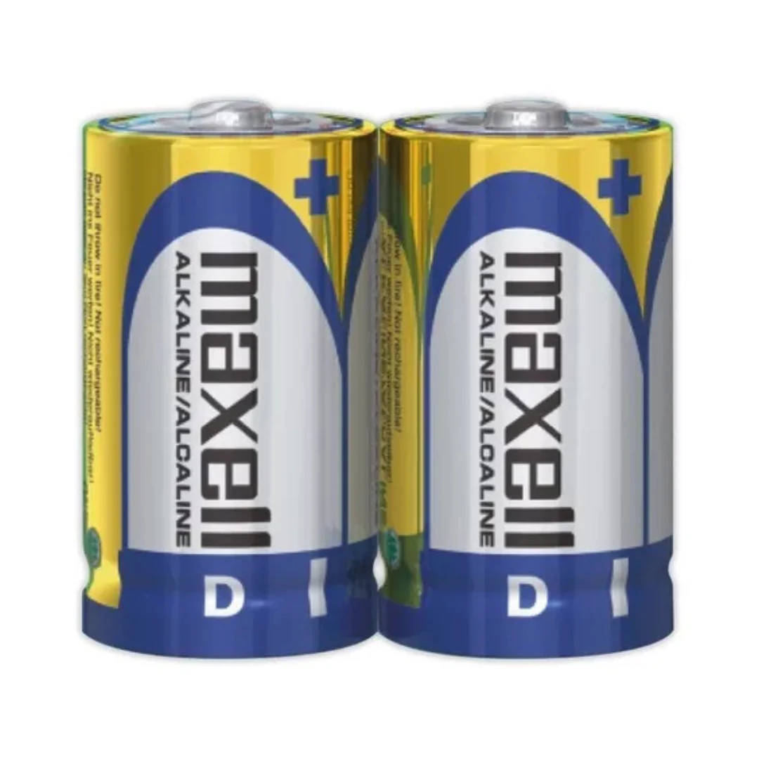 PILAS ALCALINA MAXELL PACK 2 PILAS TIPO D X2 1.5V. INCREIBLE