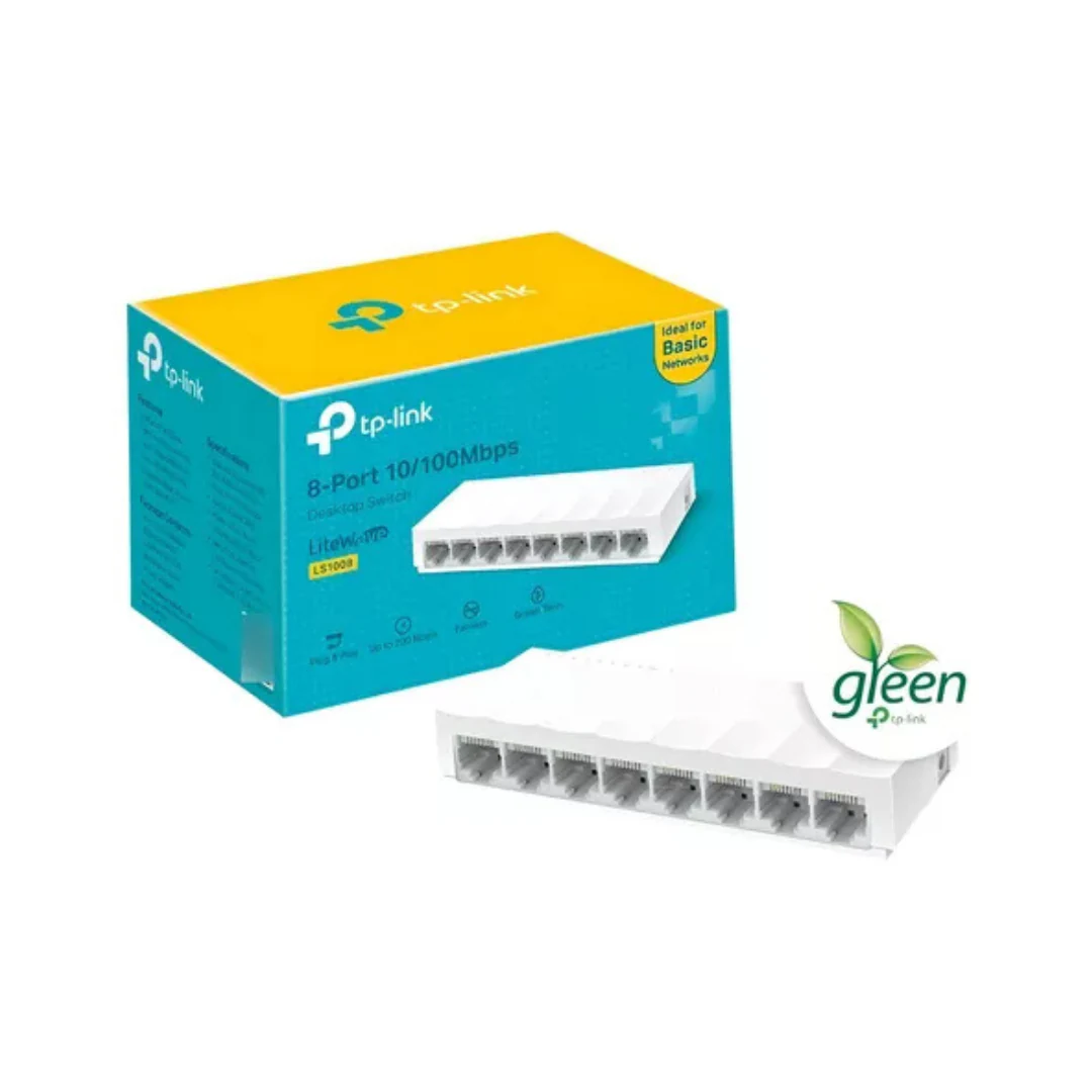 SWITCH TP-LINK LS1008 DE 8 PUERTOS 10/1000MBPS SERIE LITEWAVE