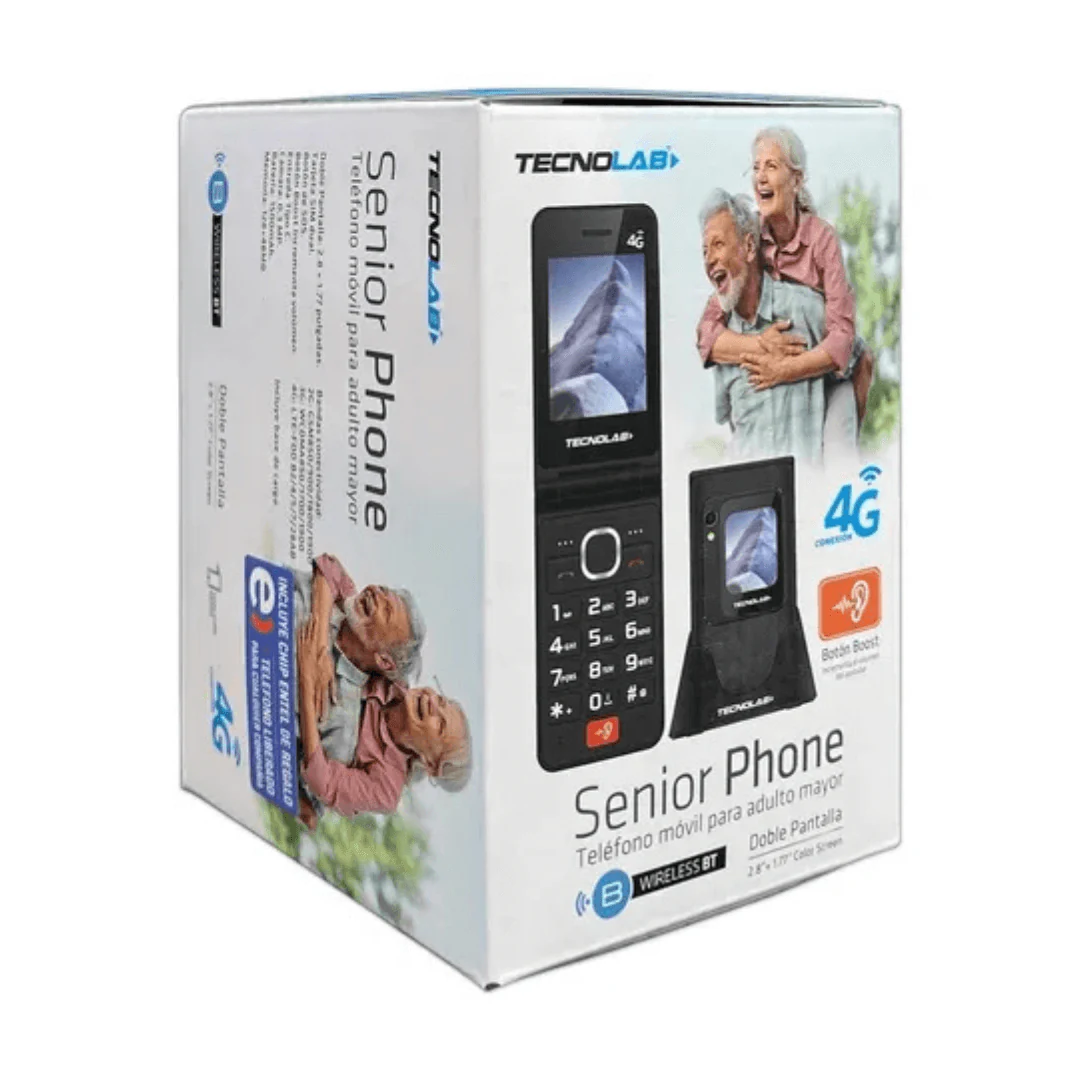 TELEFONO CELULAR TECNOLAB ADULTO MAYOR DUALSIM 2.8 TL705. INCREIBLE