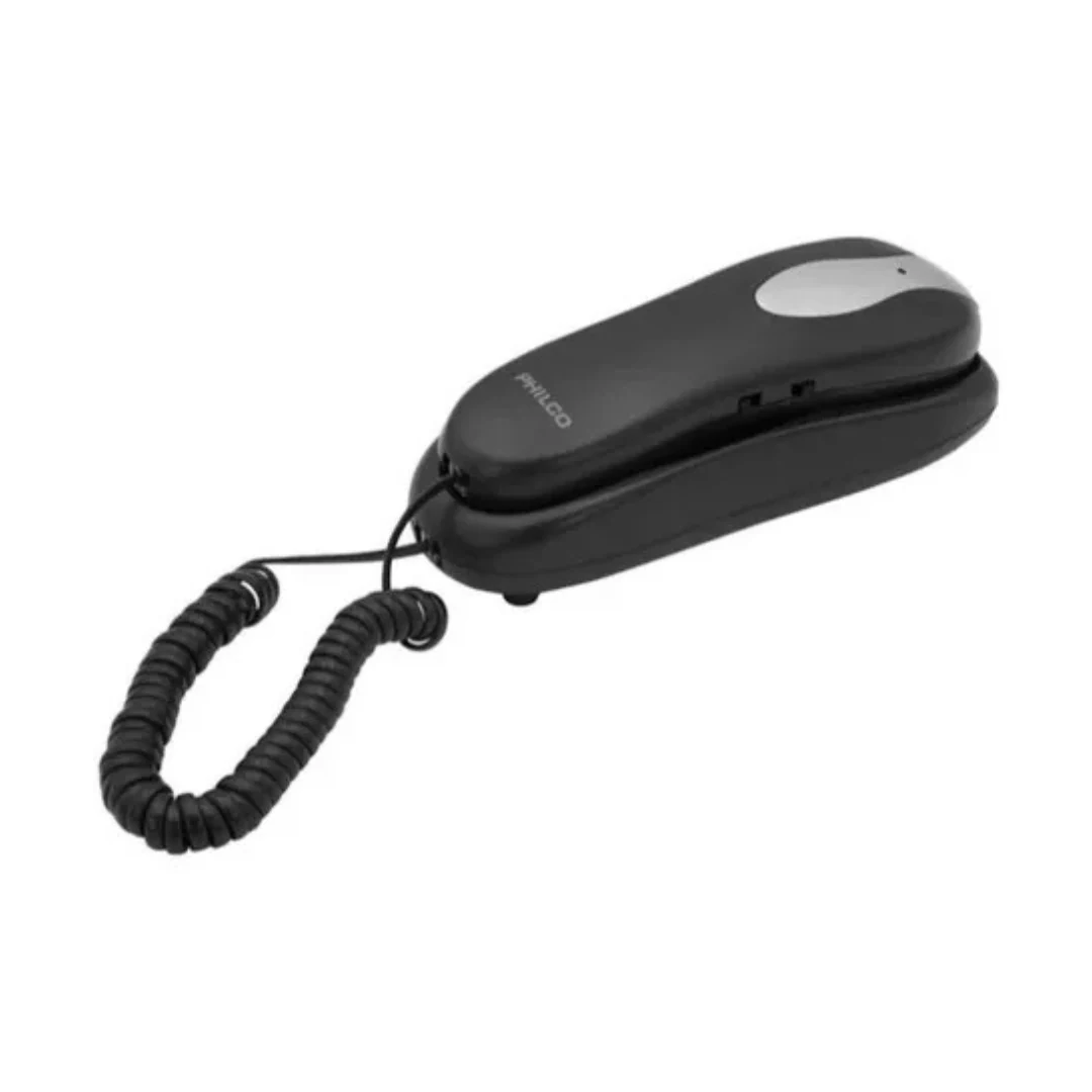 TELEFONO DE SOBREMESA PHILCO MODELO TIPO GONDOLA O PARED NEGRO. INCREIBLE 1
