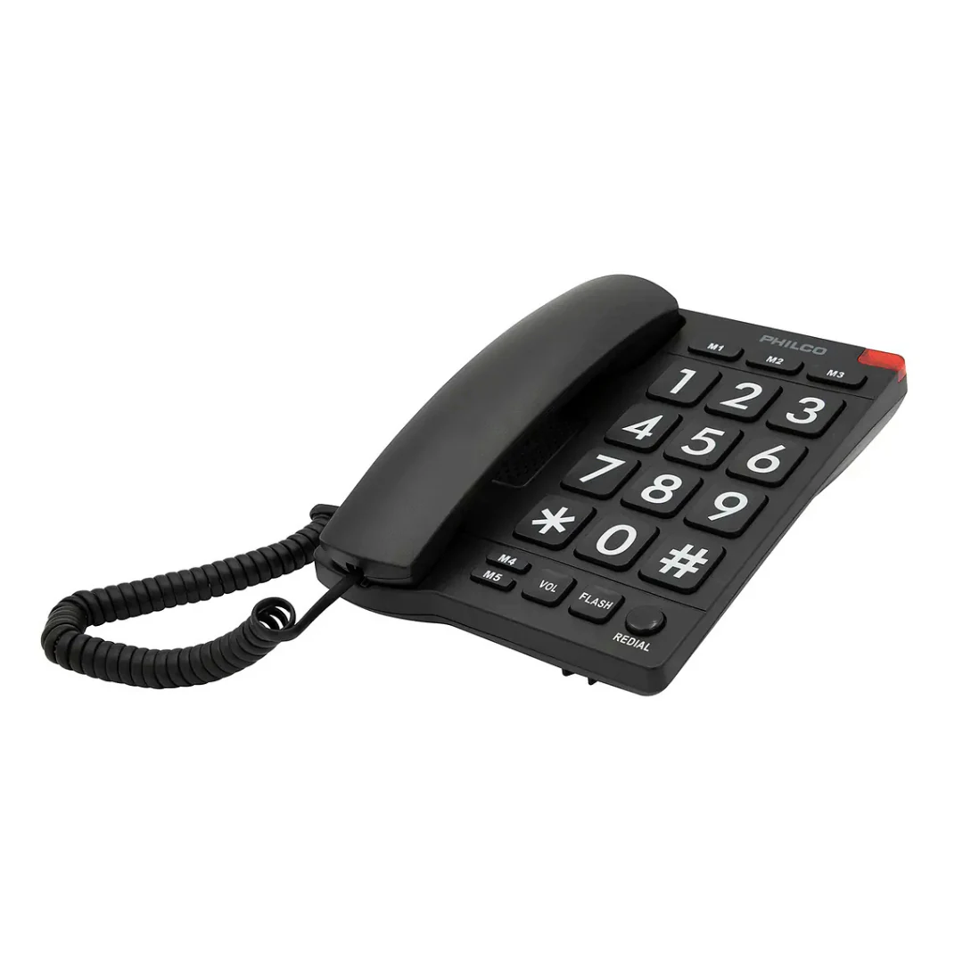 TELEFONO FIJO PHILCO 23PRT170BK NUMEROS GRANDES