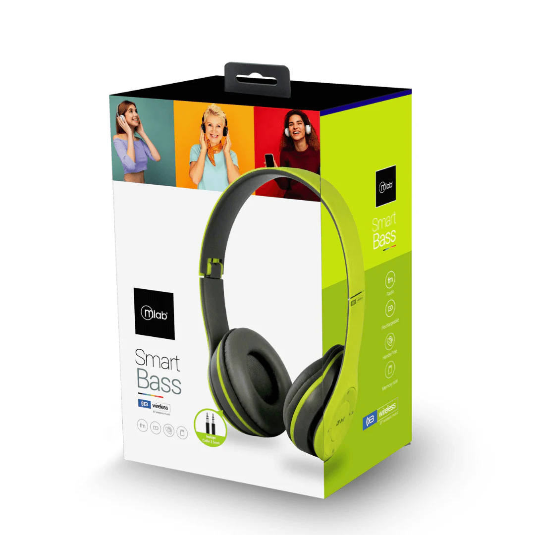 AUDIFONOS BLUETOOTH MICROLAB SMART BASS WIRELESS 09068