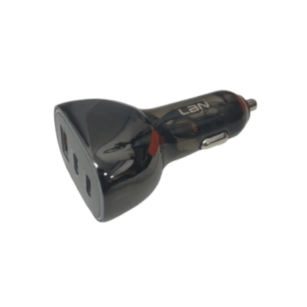CARGADOR USB/TIPO-C PARA VEHICULOS LBN LBCC44 NEGRO. INCREIBLE