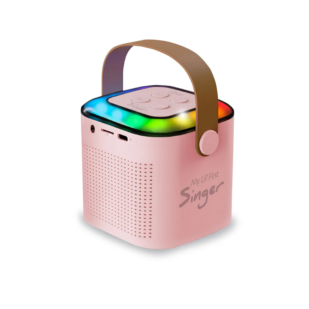 INCREÍBLE PARLANTE PORTATIL MICROLAB: MY LIL FIRST SINGER KARAOKE FUN FUNNY VOICE 09395