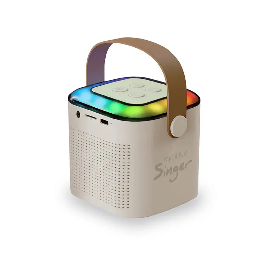PARLANTE PORTATIL MICROLAB MY LIL FIRST SINGER KARAOKE FUN FUNNT VOICE 09391. INCREIBLE