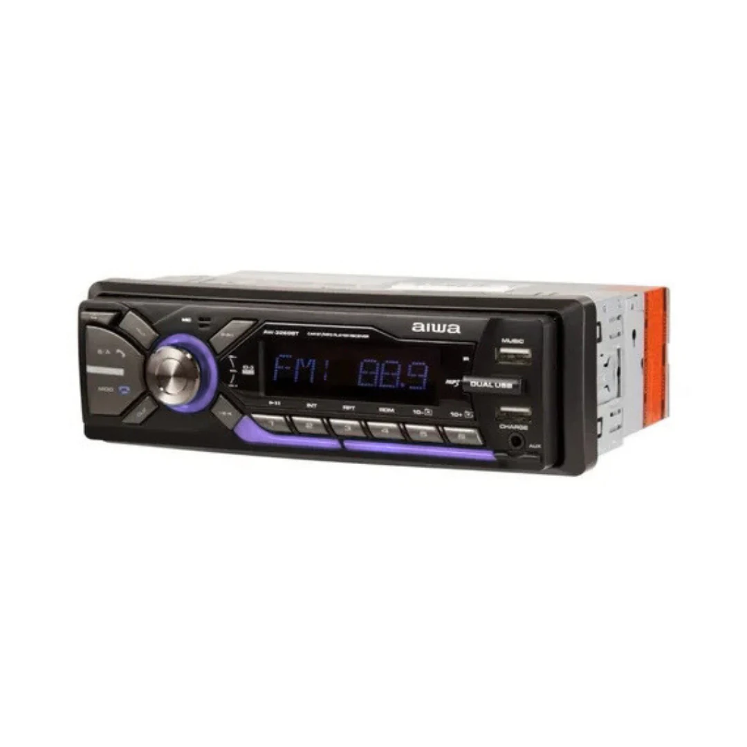 RADIO DE AUTO AIWA AW-3269BT MP3 USB SD BLUETOOTH NEGRO