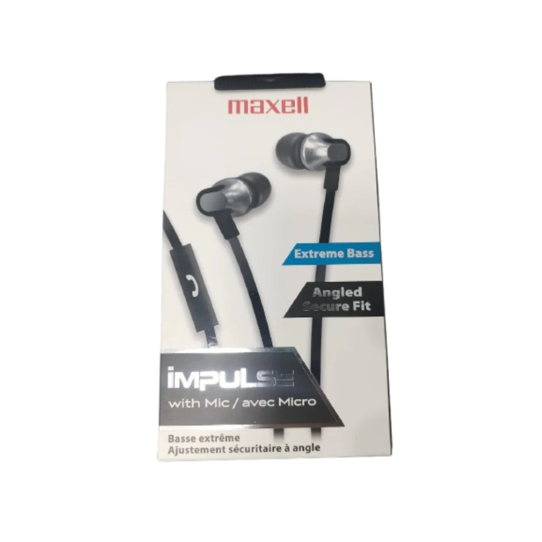 AUDIFONOS MANOS LIBRES MAXELL IMPULSE  IEB-BLK NEGRO