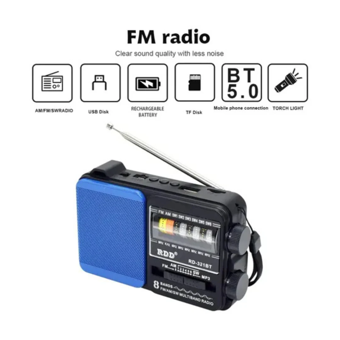 RADIO PORTATIL TECNOLAB TL652 NEGRO