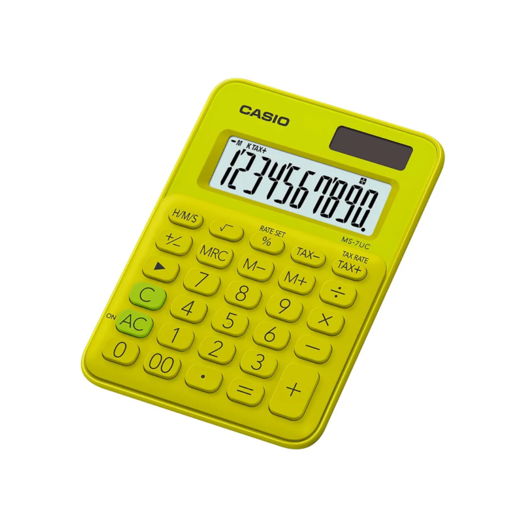 CALCULADORA CASIO MS-7UC-YG VERDE