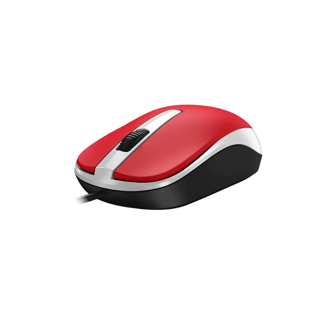 CLASICO MOUSE OPTICO GENIUS DX-120 USB-A ROJO