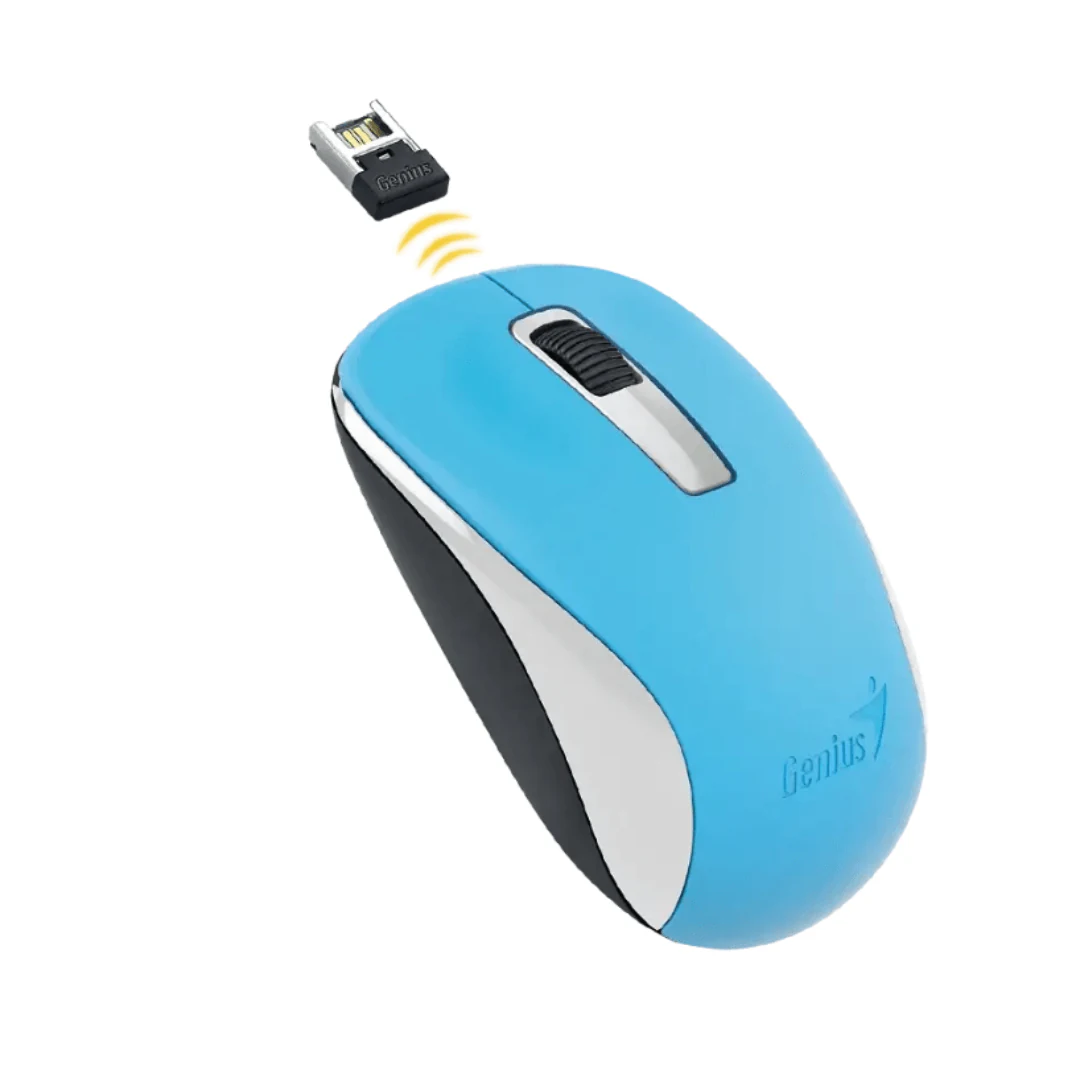 MOUSE OPTICO INALAMBRICO GENIUS NX-7005 USB-A AZUL