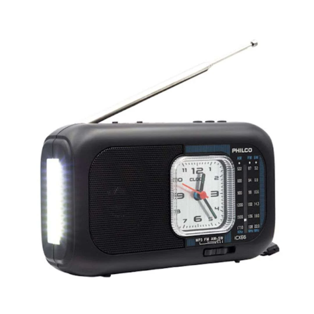Radio de emergencia solar Philco ICX66 Versátil