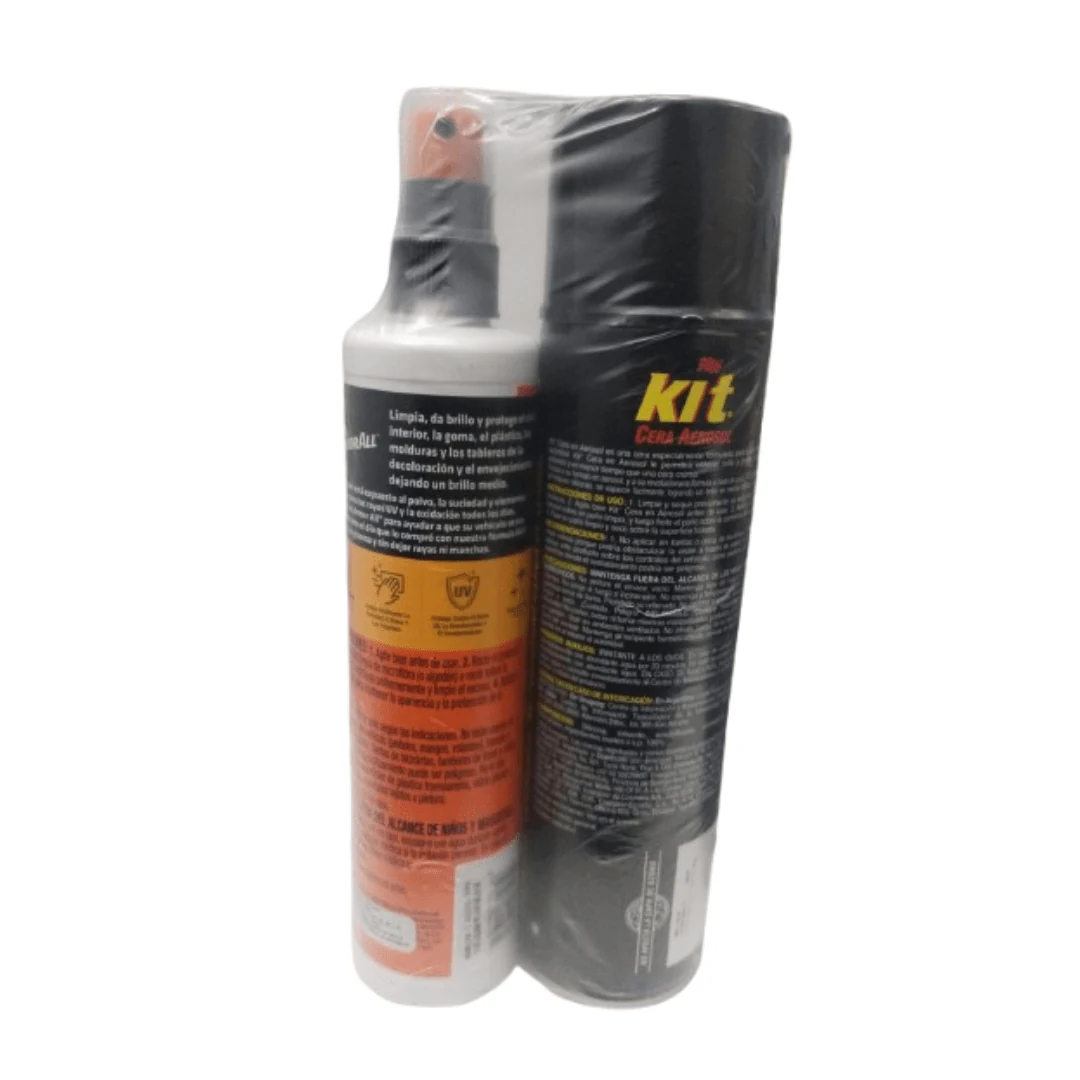 KITA CERA AEROSOL + PROTECTOR DE VEHICULOS 12 UNIDADES