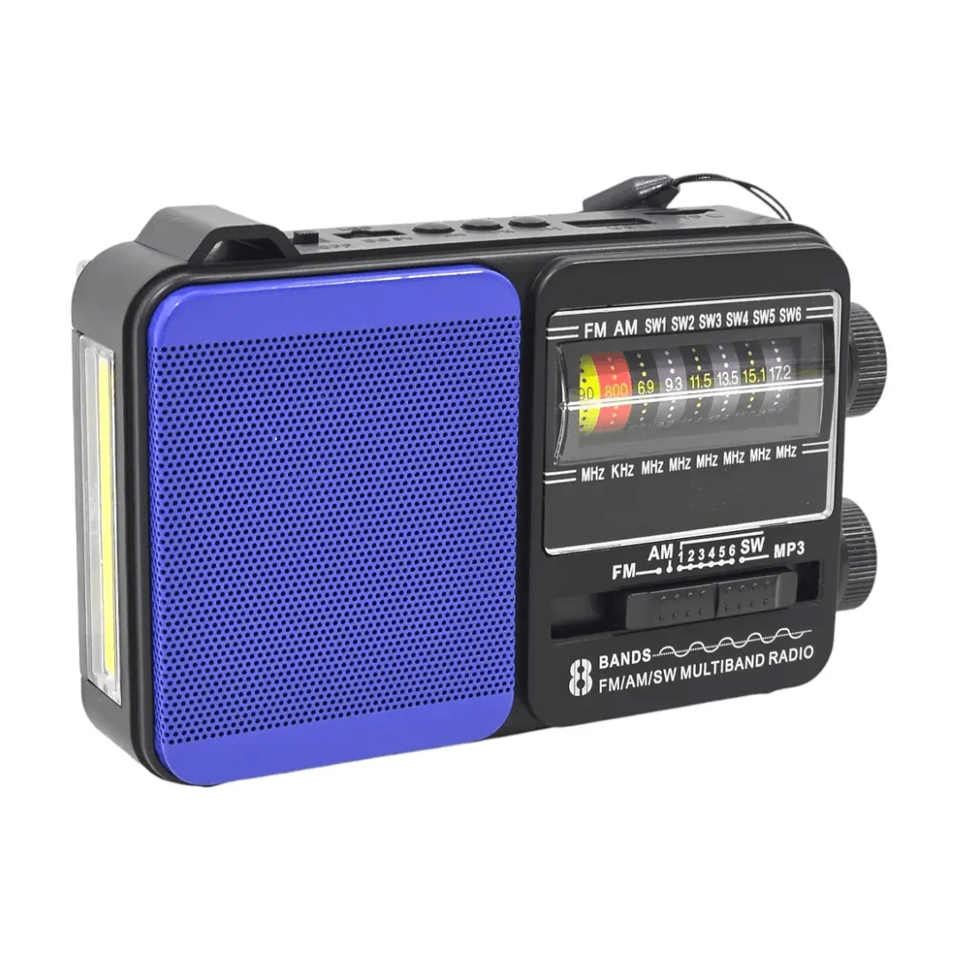 RADIO PORTATIL SOLAR TECNOLAB RADIOSAFE45 TL653BL AZUL