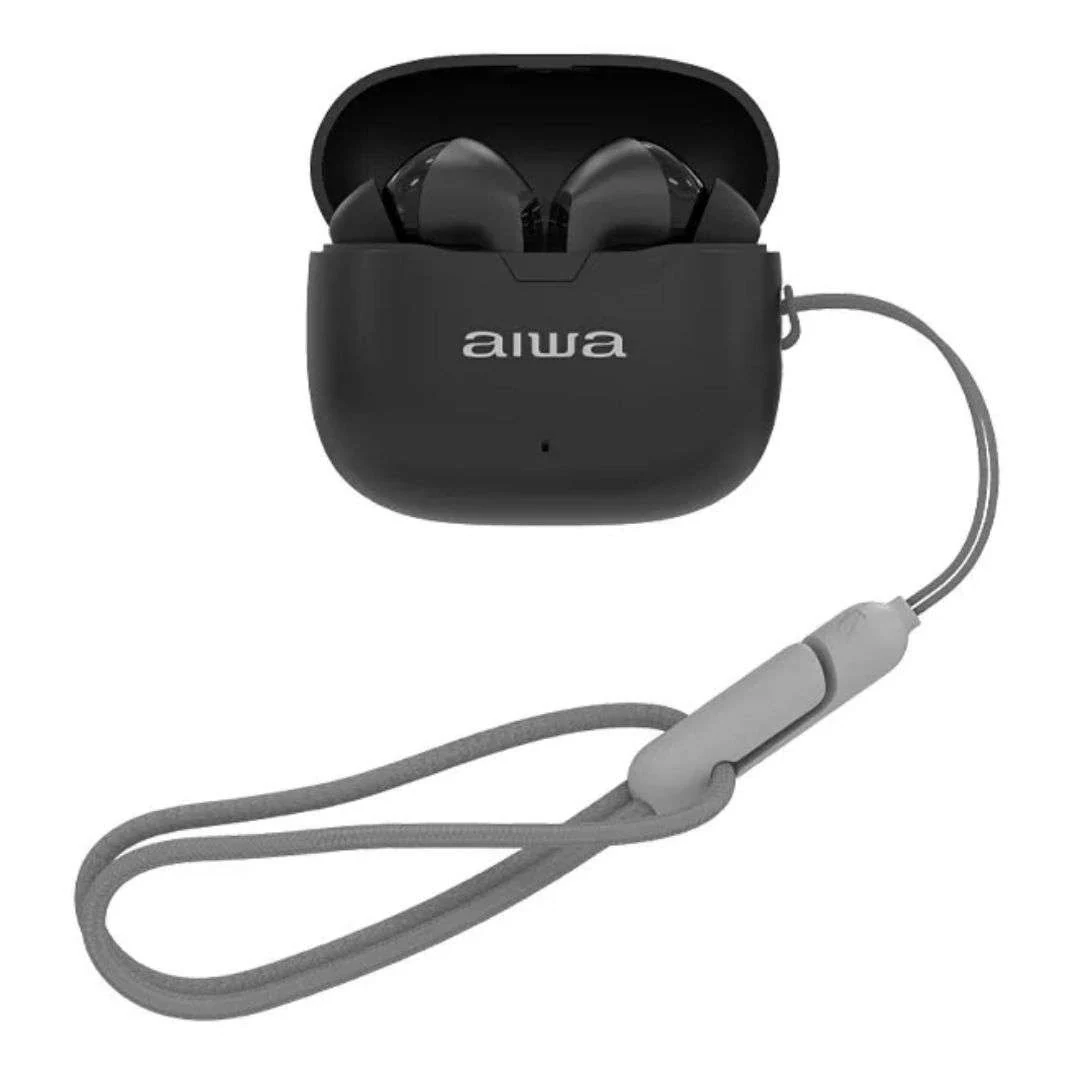 Auriculares audifonos In-ear Inalámbricos Aiwa Awtwsg50ancb Noise Cancelling Negro
