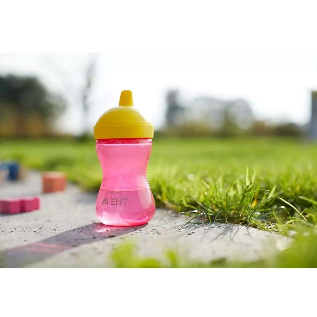Vaso Con Boquilla Rigida Philips Avent Scf803/04 300ml Rojo Amarillo