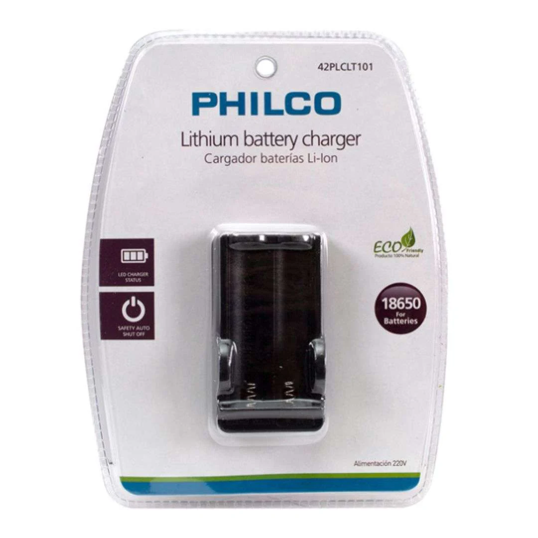 Cargador de Baterias Li-Ion (18650) Philco 42PLCLT101