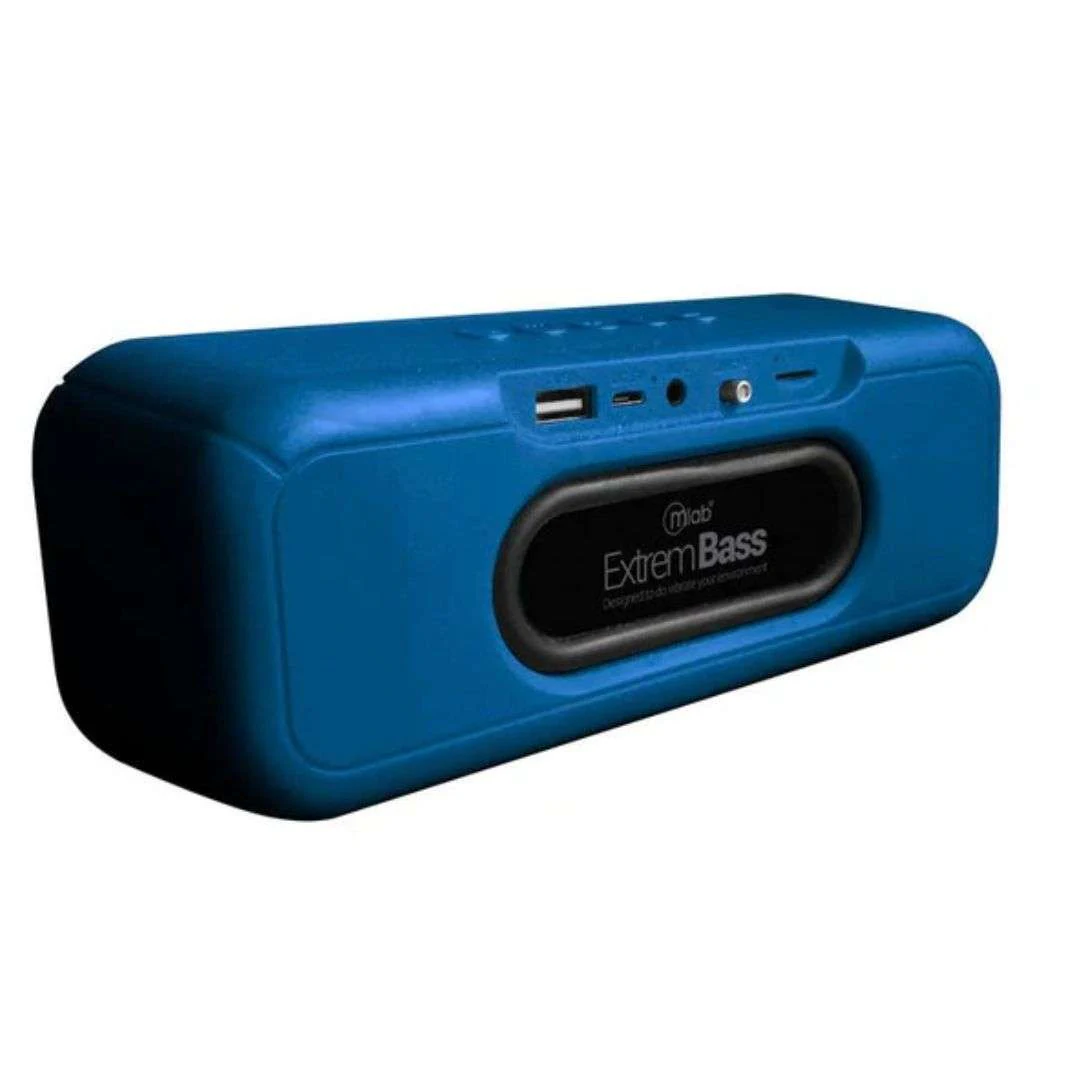 Parlante Mlab Extrem Bass 08909 Diseño Compacto y Sonido Envolvente Azul