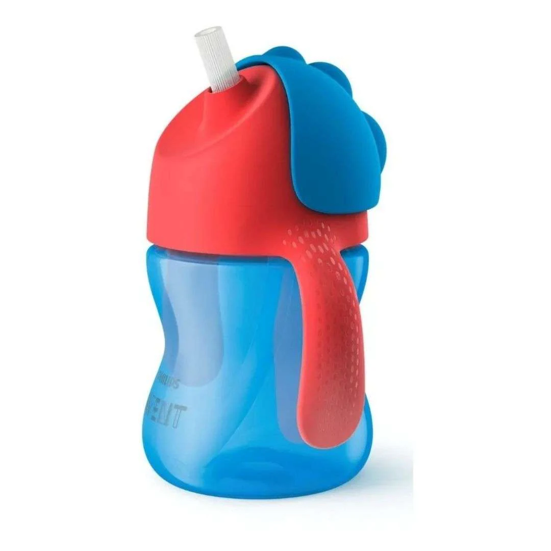 Vaso Con Bombilla Philips Avent Scf796/01 200ml Azul/Rojo