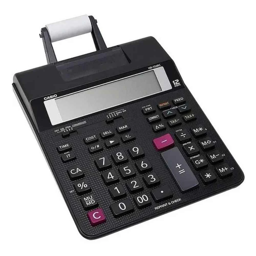Calculadora Casio HR-150CR C/Impresora Precisión Increíble