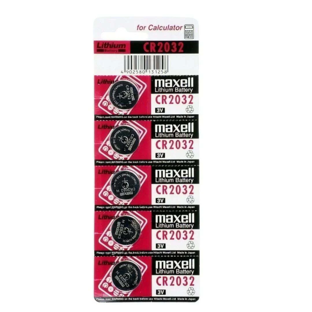 Increíble: Pilas Tipo Botón Maxell CR2032x5 Unidades