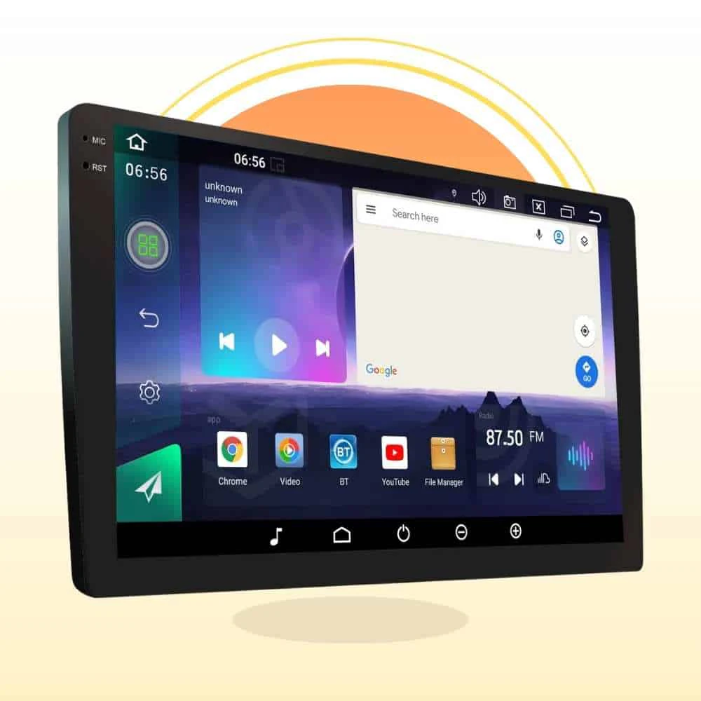 Radio Increíble Auto Android Resolución 2k De 9,5'' Con 4gb Ram Aw-2k