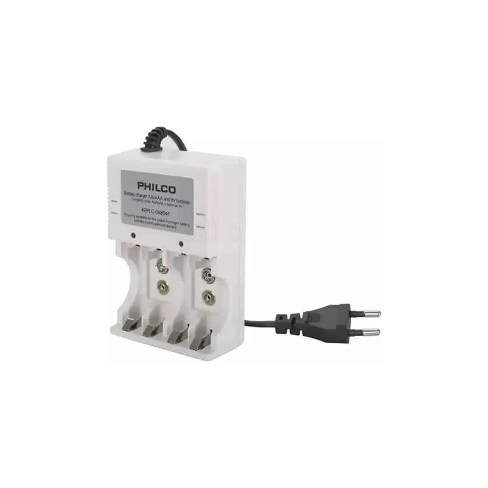 Cargador Pilas Philco 9854G + 2 Pilas AA Y 2 Pilas AAA Recargables Increíbles